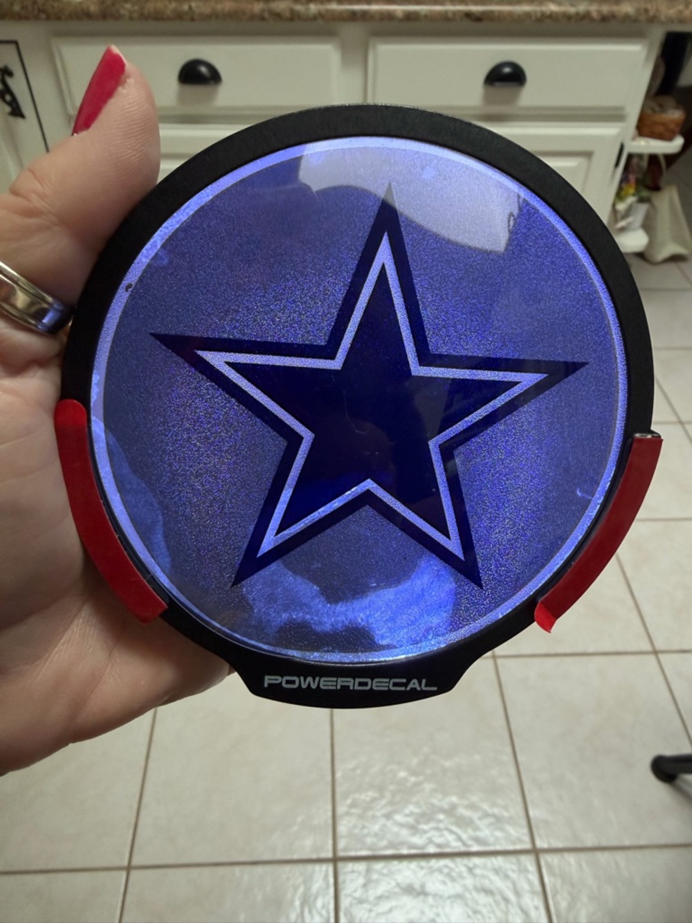 NFL Dallas Cowboys Magnet and Decal Set - Blue and Silver - Picture 11 of 11